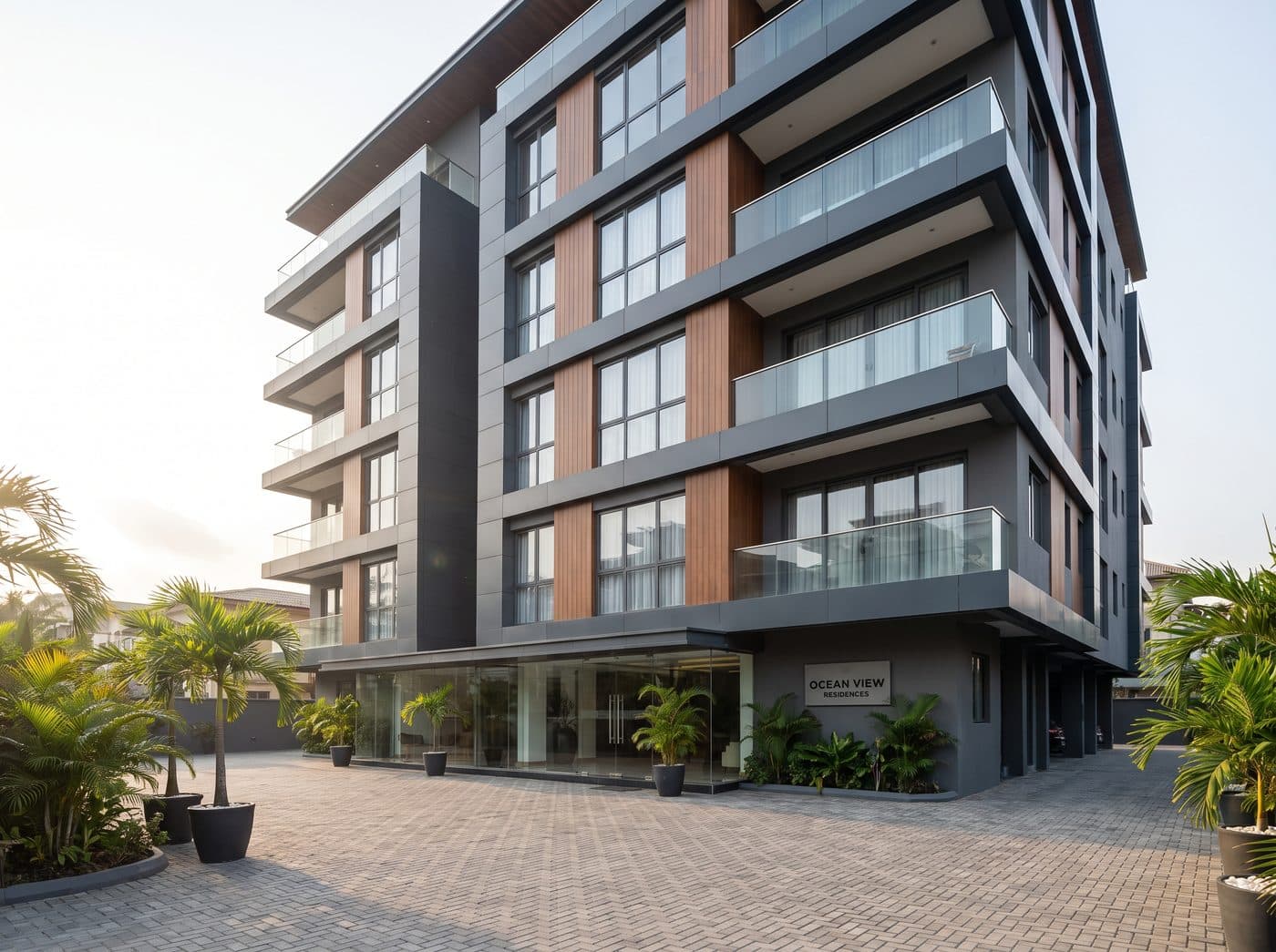 Serviced apartment building